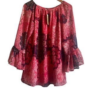 Cedar Rose NWT Size Medium Boho Flowy Fairy Peasant Blouse